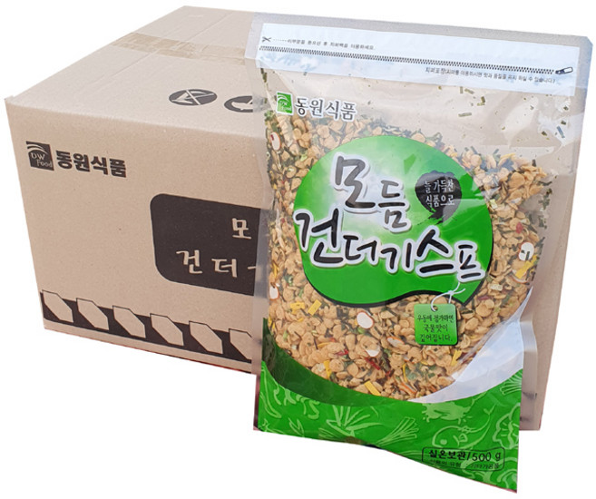 동원 모듬건더기스프 우동스프, 500g, 12개