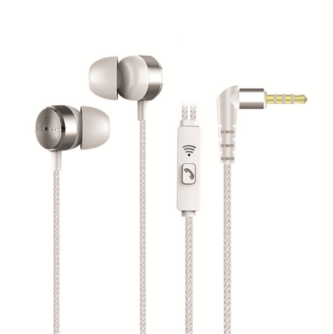 엑토 ERP-105 스마트폰 AUX 3.5mm 스테레오 이어폰 리모콘 커널형, 그레이