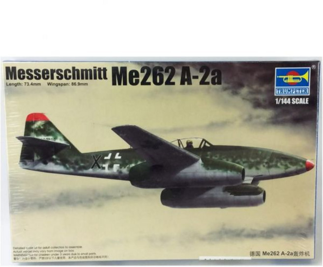 11091593 프라모델 비행기 헬리콥터 전투기 항공기 헬기 미니어처 모형 트럼펫터 1/144 메서슈미트 Me262 A-2a 플라모델
