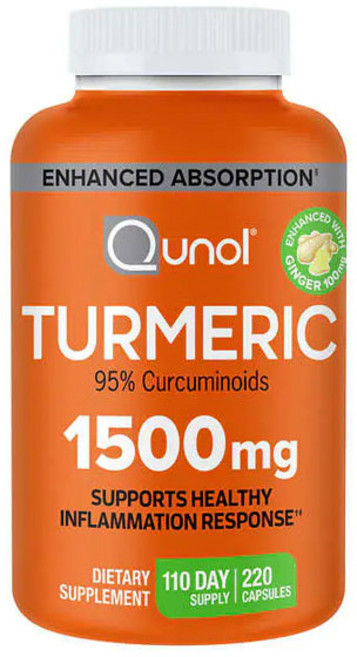 퀴놀 Qunol 강황 터메릭 1500mg 220정, 1개