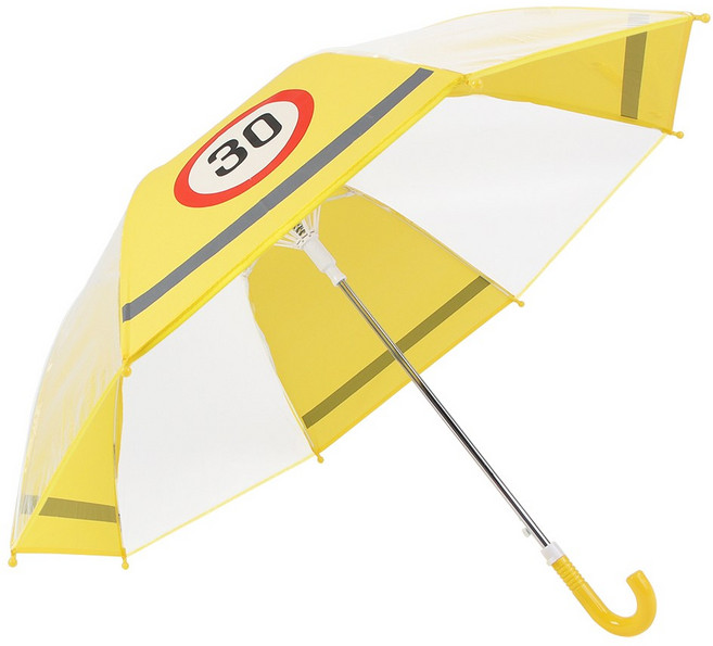 투명 반사우산 55cm 어린이 안전우산 교통 안전 속도제한 디자인