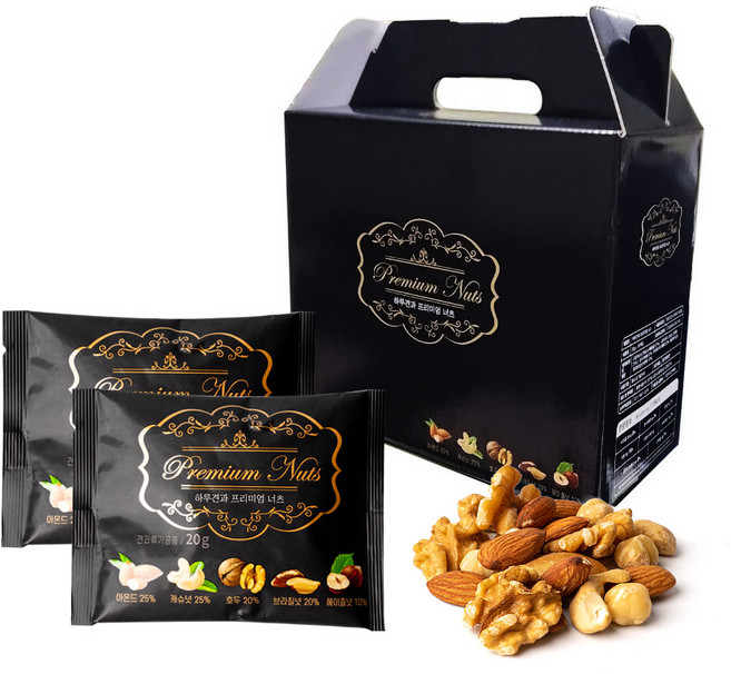 하루견과 프리미엄너츠 선물세트 30입, 1개, 600g