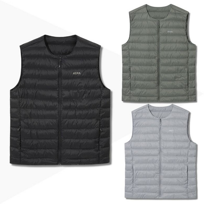 백화점정품 네파 남성 패딩 조끼 덕다운 경량베스트 등산 레타 아웃도어 보온