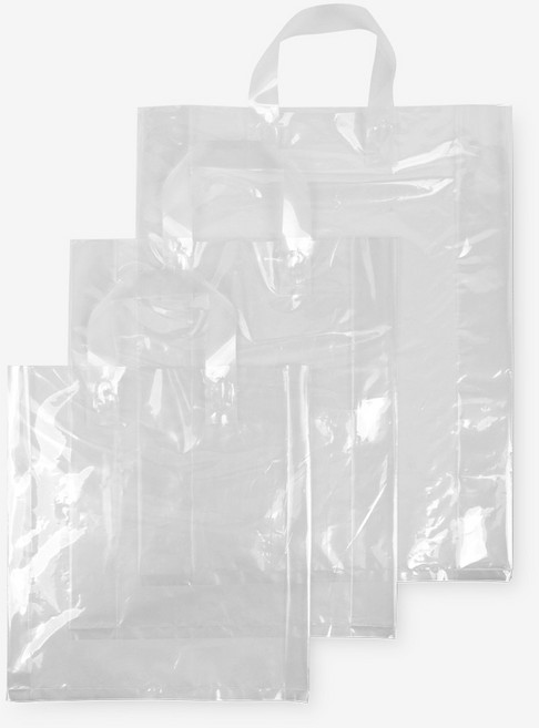 투명핸들 비닐쇼핑백 (50장) 3가지 사이즈, NEW투명503(350x100x450) 50장
