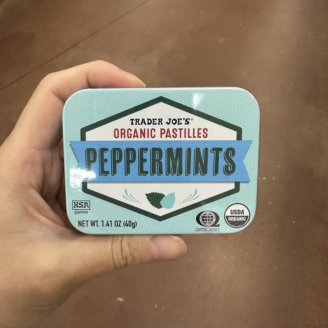 트레이더조 오가닉 페퍼민트 파스티, 40g, 3개 - 쿠팡