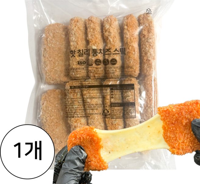 이너피스 핫칠리 통치즈스틱 칠리스치즈스틱, 1개, 1.2kg