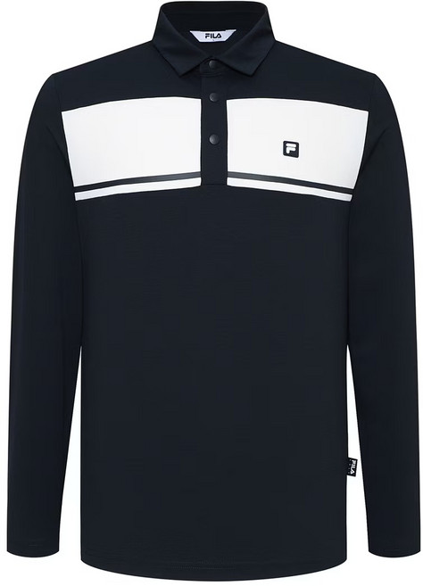 휠라 성인용 남성용 흡습속건 골프긴소매폴로티셔츠 ZN57