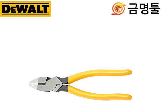 디월트 DWHT70796 그립아머뺀치 175mm 압착+절단겸용 PVC손잡이 뺀찌, 1개
