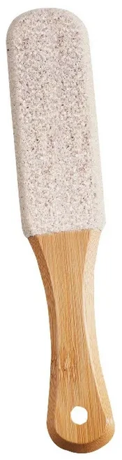 LOCO LAB 화이트 코런덤 연마석 발각질제거기 우드손잡이, 60g, 1개, 1개입