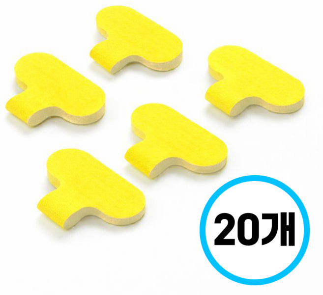 리빅스 전선 이름표 케이블 벨크로 네임택 태그 네임 타이, 옐로우, 1개