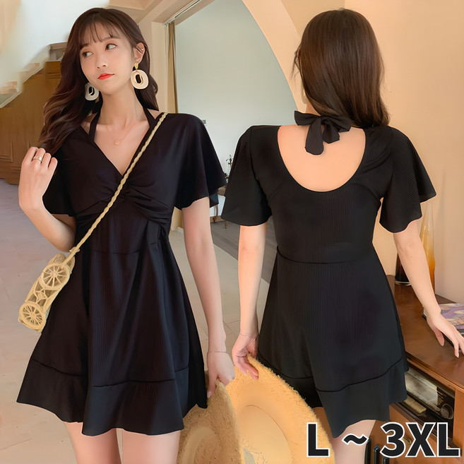 빅사이즈 내몸을 지켜줘 체형커버 원피스 모니키니 수영복