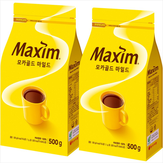 맥심 모카골드 마일드 리필, 500g, 1개입, 2개