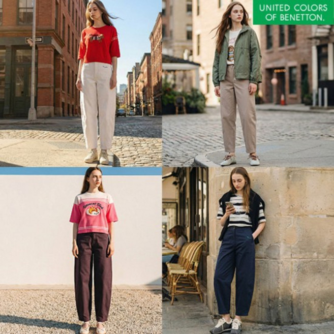 베네통 배럴팬츠1종 여성