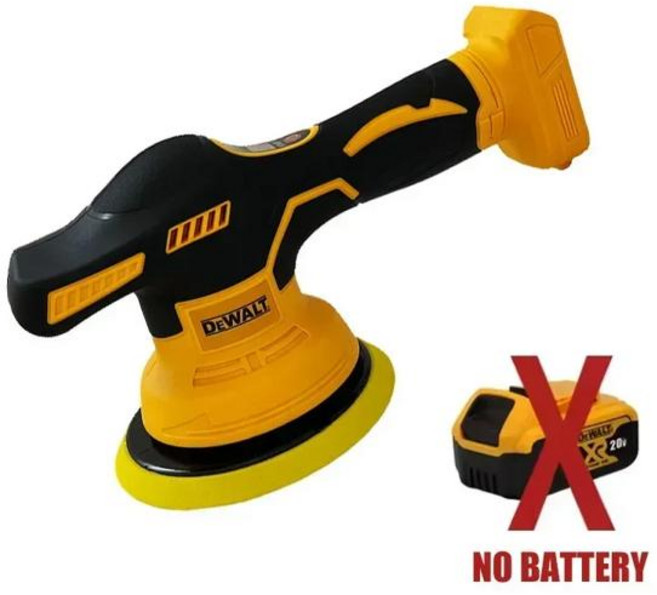 디월트 8단 변속 무선 디지털 디스플레이 자동차 광택기 전동 왁싱 폴리싱 머신 배터리용, [03] NO BATTERY