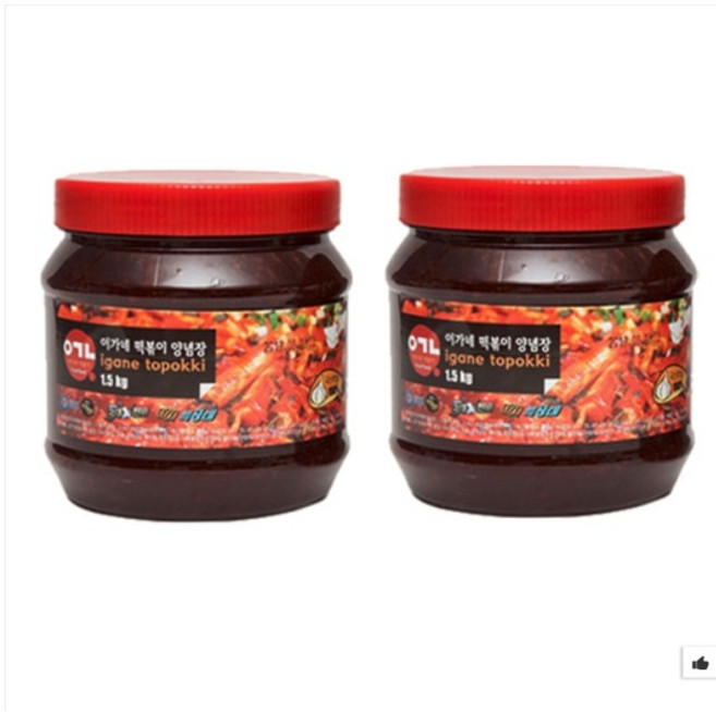 이가네 떡볶이 만능양념장 1+1 (오리지널 1.5kg + 오리지널 1.5kg), 3kg, 1개