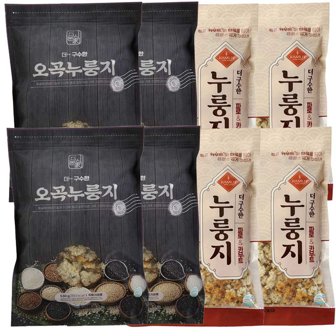 [AC-Mall] TV홈쇼핑 구성 국내최초 더블특허제조법 오곡누룽지+파로카무트 누룽지/미식본가 더 구수한 누룽지세트, 4.24kg, 1박스