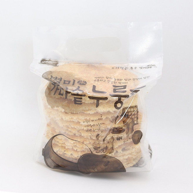 국산쌀 100% 별미 가마솥 누룽지 숭늉 누룽지탕 영양 간식, 1개, 1kg