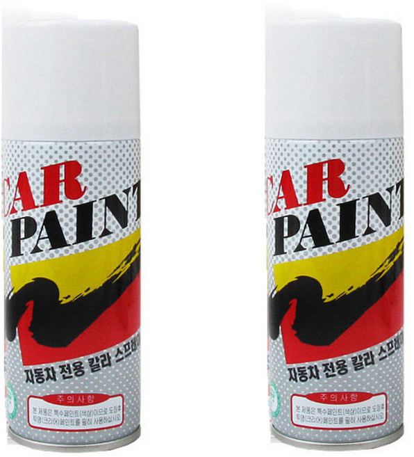 KG모빌리티용 쌍용자동차용 카페인트 스프레이 WAK 실키화이트펄 + 투명펄마감제 2개1세트 차량용품 도색 차량, 1개