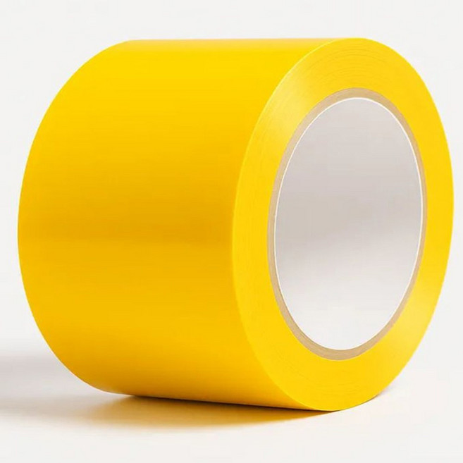 금성 바닥 라인테이프 PVC 방향표시 100mm(폭) x 33M(길이), 노랑, 1개