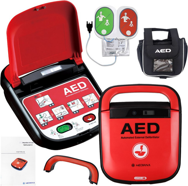 심장제세동기 메디아나 자동제세동기 A15 본체세트 45~200J 자동심장충격기, 1세트