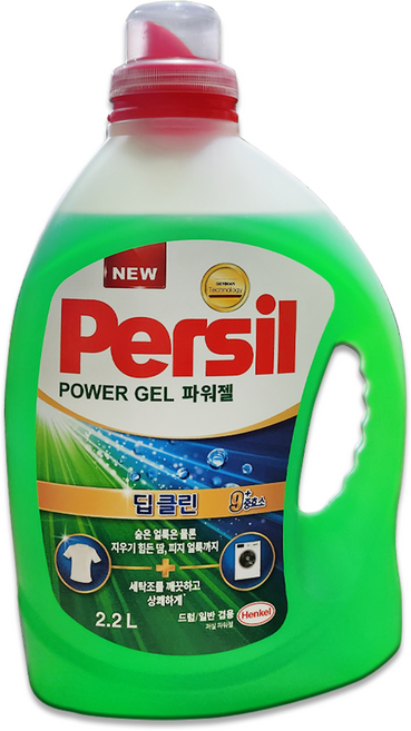 퍼실 딥클린 파워젤 액상세제 일반용/드럼용, 2.2L, 1개