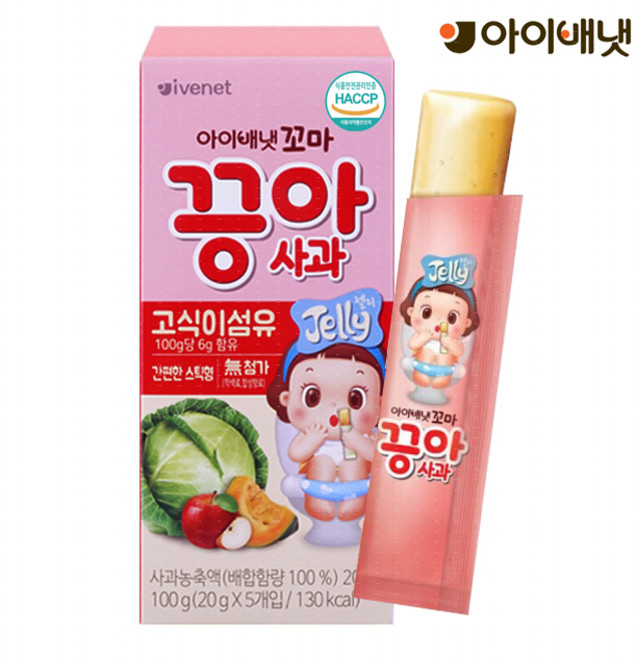 아이배냇 꼬마 끙아젤리 사과, 1개, 사과맛, 100g