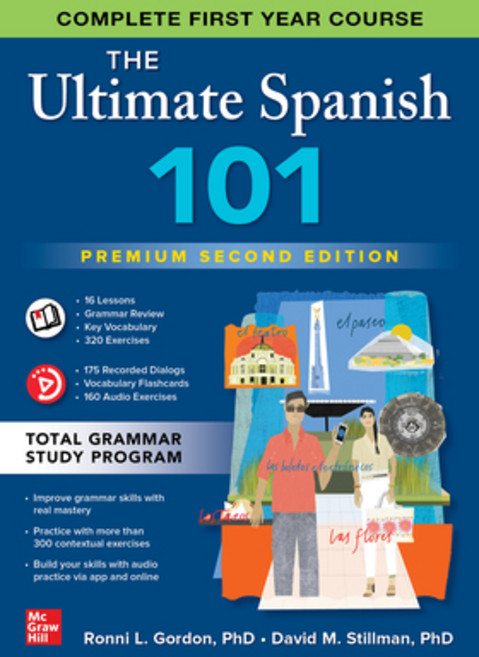 (영문도서) The Ultimate Spanish 101 Premium Second Edition Hardcover, McGraw-Hill Companies, English, 9781265410278