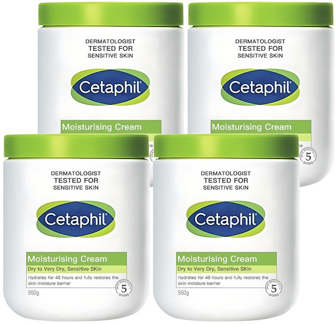세타필 모이스처라이징 크림, 4개, 550g