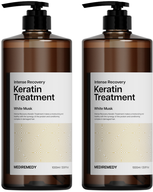 메디레머디 인텐스 리커버리 극손상 단백질 트리트먼트 화이트머스크, 1L, 2개
