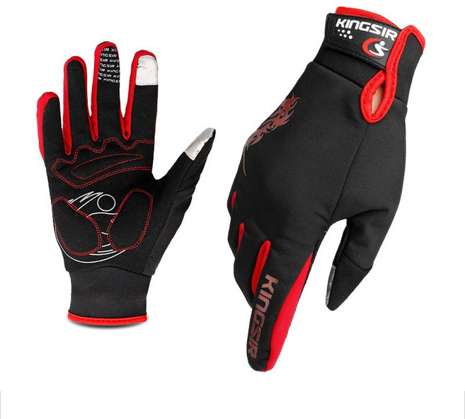 삼에스 킹썰 다용도 스포츠 장갑 겨울 방한용, 레드, 1개