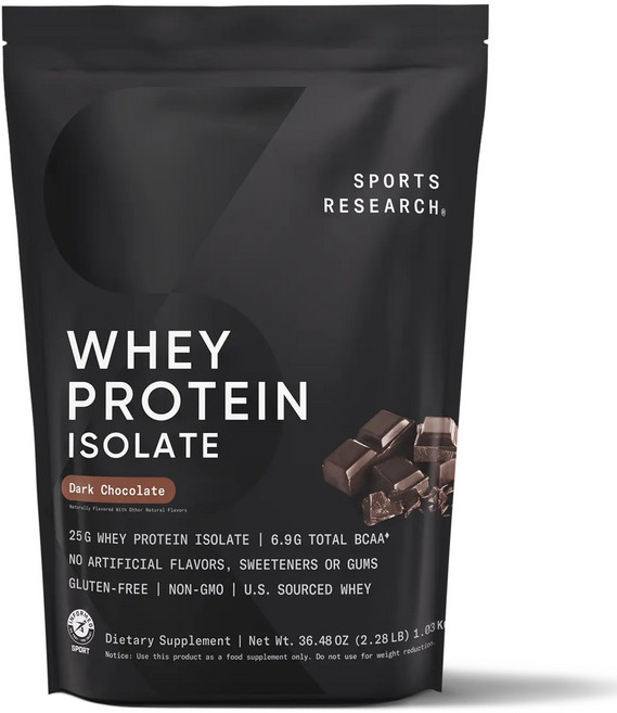 스포츠리서치 웨이 프로틴 아이솔레이트 다크 초콜릿, 1.03kg, 1개