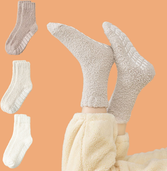 블링홈즈 여성 수면양말 미끄럼방지 임산부 무압박양말 3P