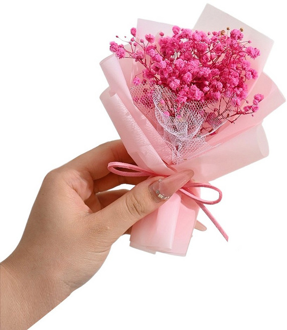 와일드 몬스터 납골당 봉안당 추모 성묘 미니 장식 꽃다발 부착식, 파스텔핑크