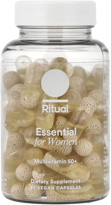 정말좋습니다 Ritual 에센셜 포 여성 종합비타민 50+ 민트 베지 캡슐 60정 빠르게배송해드릴게요, 1개 - 쿠팡