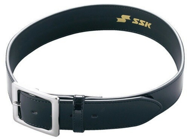 사사키 SSK 심판용 야구 벨트 에나멜 소가죽 YV295 기타야구용품, 1개, 90