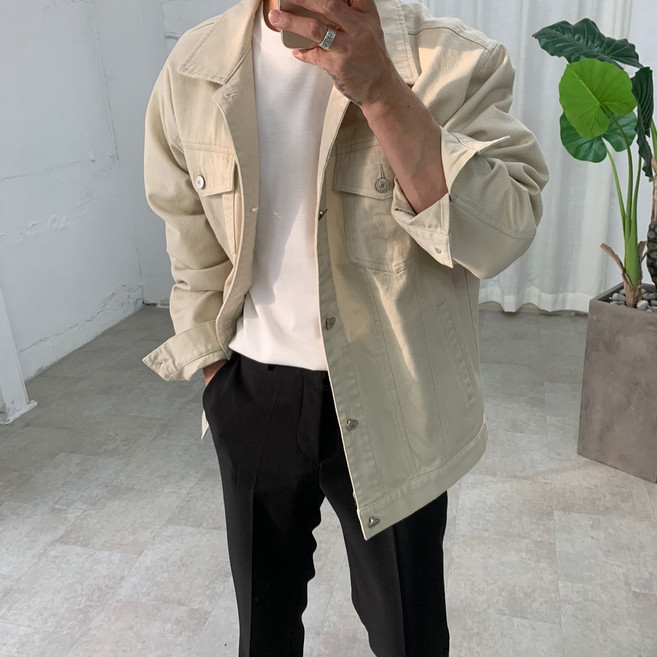 스트릿제이 트러커 코튼 면 자켓