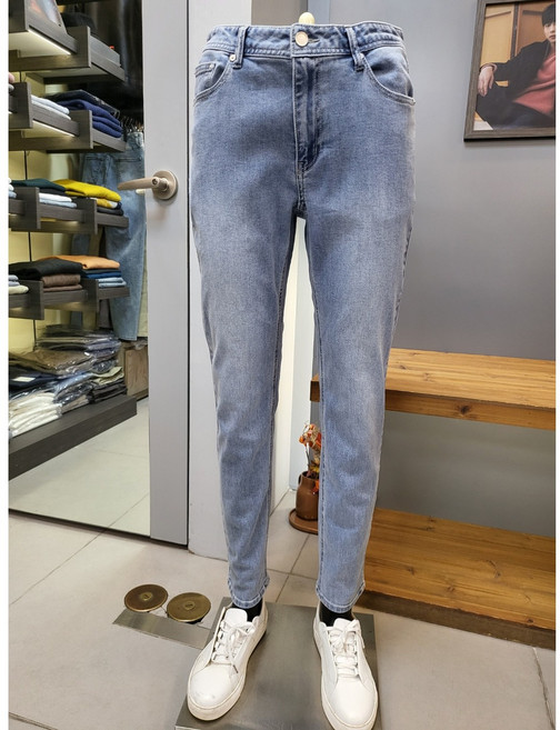 바쏘옴므 블루 춘하 남자 청바지 면스판 데님 팬츠 WSZ1PS83A -3990