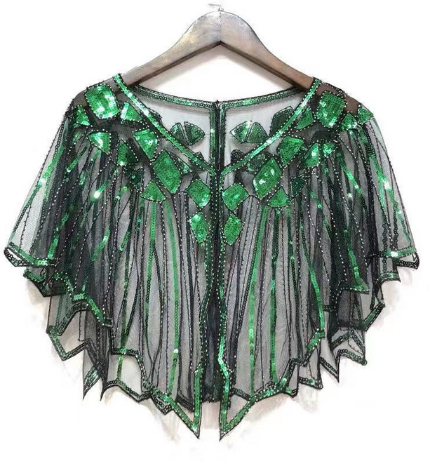 이브닝 드레스 스팽글 숄 파티 레이스 무대 SH371