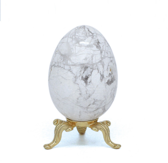 힐링젬 하울라이트 계란 기수련 명상용 핸드스톤, 단품