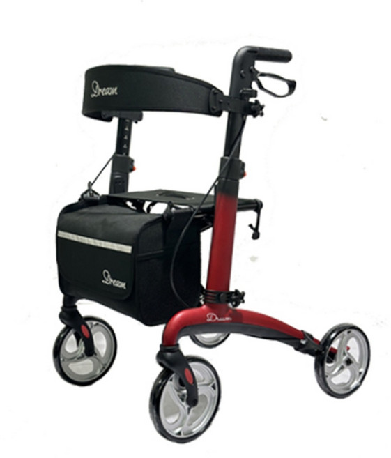 카본 어르신보행기 DREAM 접이식 실외 할머니유모차 노인보행보조기 장기요양 복지용구, 와인, 요양등급 본인부담금 9%, 1개