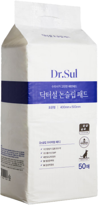 닥터설 논슬립 배변패드, 20개입, 3개