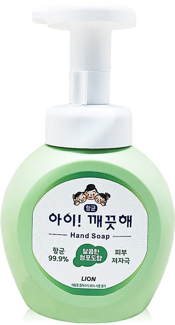 아이깨끗해 항균 폼 핸드솝 청포도향, 1개, 250ml