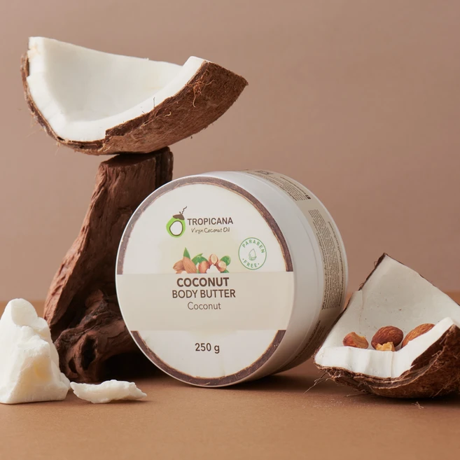 [공식수입원] 피부결이 달라지는 트로피카나 시어버터 코코넛 바디버터 악건성 고보습 크림, 1개, 250g - 쿠팡