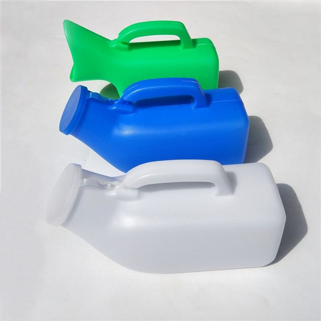 휴대용 소변주머니통 침대용 의료용 간병인 소변통, 화이티여성용1개