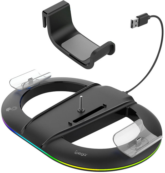 스냅케이스 플스5 프로 슬림 거치대 스탠드 충전, 1개, 블랙, P524