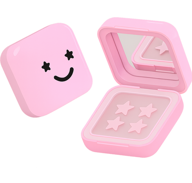 스타페이스 별모양 여드름패치 핑크 32p + 케이스, 1개, 32개입