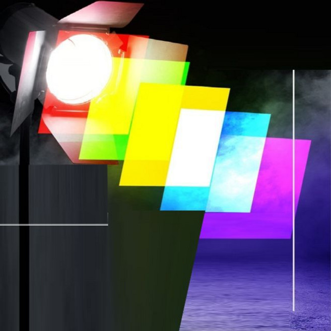 컬러 조명 필터 12장 젤필터 촬영장비 조명 장 TB538 yes4+8MMJ