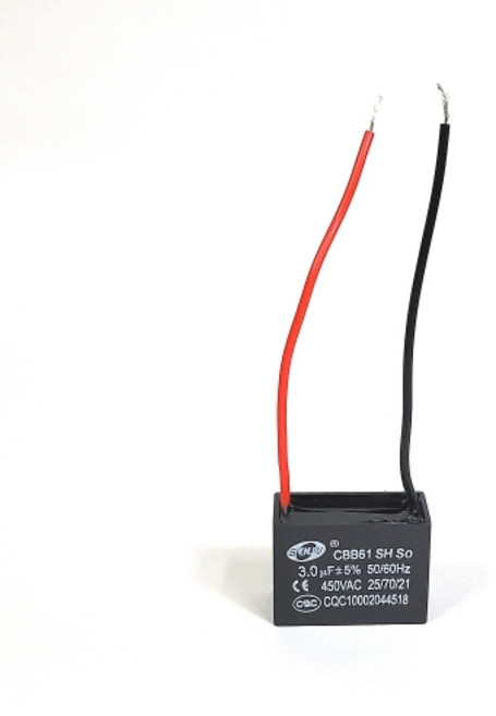 3.0uF CBB61 사각수지콘덴서 AC 모터 커패시터 450V, 1개