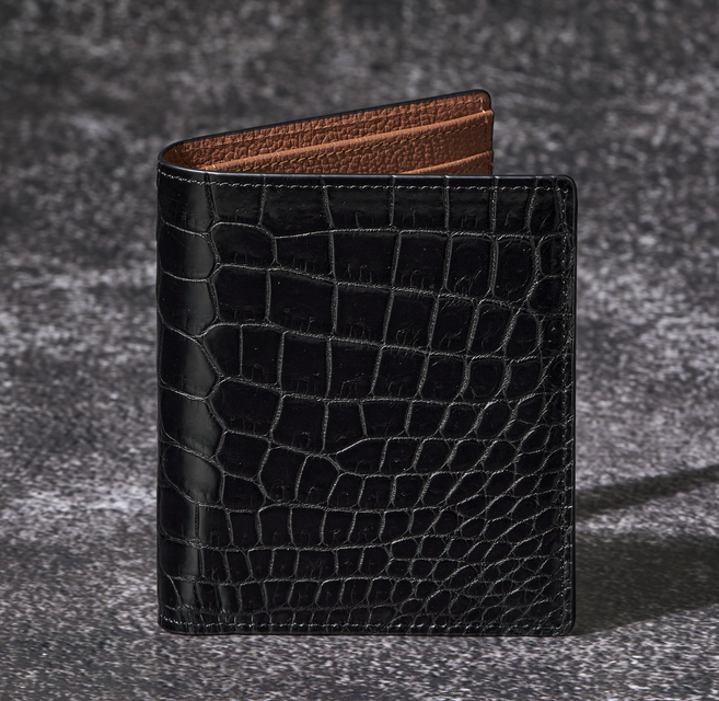 더퀴르 남자 악어가죽 중지갑 명품 남성 지갑