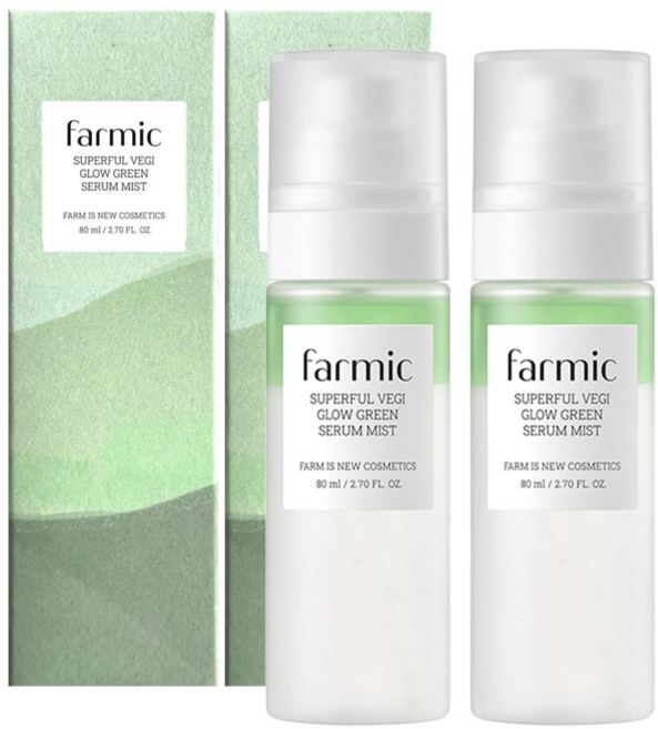 파믹 1초만에 촉촉 슈퍼풀 승무원 수분 물광 미스트, 2개, 80ml